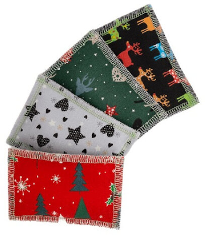 kattenkussen kerst 10 cm kattenkruid/katoen