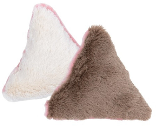 kattenkussen driehoek 13 cm kattenkruid pluche
