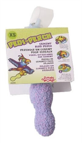 vogelzitstok 11 cm steen paars