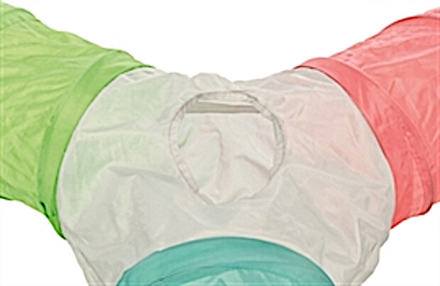 speeltunnel 3-weg konijn 47 x 18 cm nylon