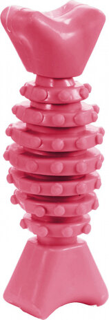 kauw- en gebitsspeelgoed 11,5 x 3,5 cm siliconen roze