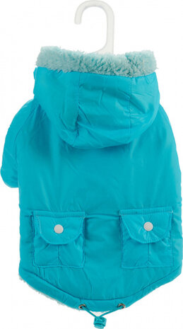 hondenjas Polar polyester blauw maat M