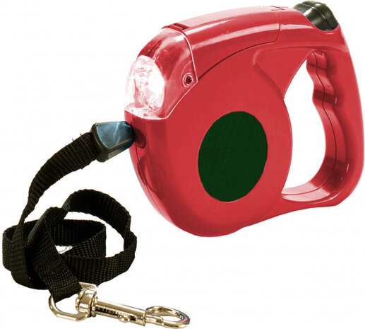 rollijn verlicht 5 meter polyester rood