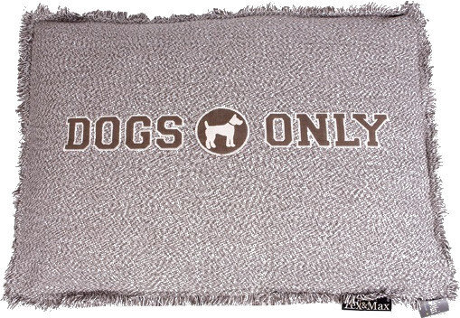 hondenkussenhoes Dogs Only 90x65 cm katoen taupe