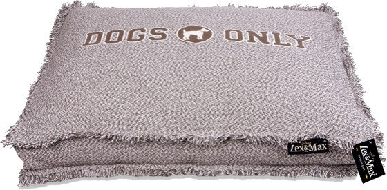 hondenkussenhoes Dogs Only 90x65 cm katoen taupe