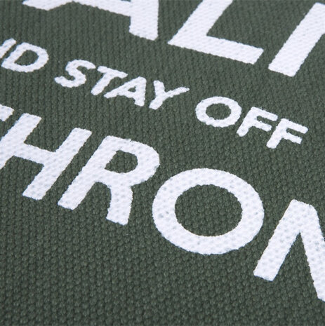 hondenkussenhoes Keep Calm 120 cm katoen groen