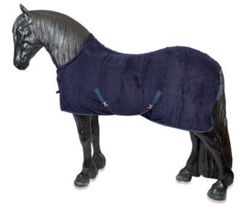 paardendeken Victory polyester donkerblauw maat 215
