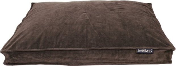 hondenkussenhoes Velvet 90 x 65 cm polyester bruin