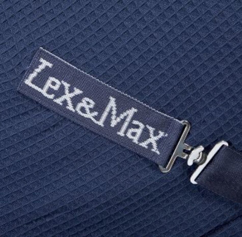 paardendeken Diamond katoen donkerblauw maat 175