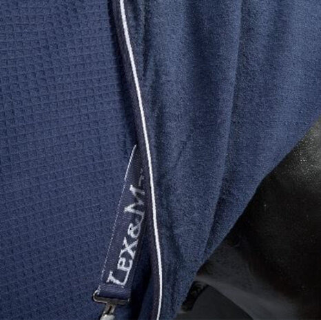paardendeken Diamond katoen donkerblauw maat 175