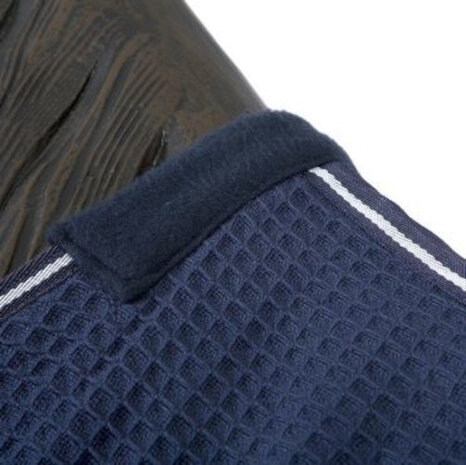 paardendeken Diamond katoen donkerblauw maat 195