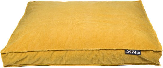 hondenkussenhoes Velvet 75 x 50 cm polyester geel