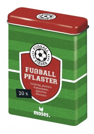 Voetbal pleisters in blik 20-delig