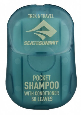 reisshampoo Pocket Shampoo blauw/wit 50 vellen