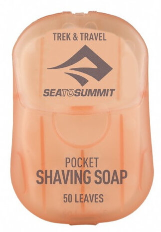 scheerzeep Pocket Shaving Soap oranje/wit 50 vellen