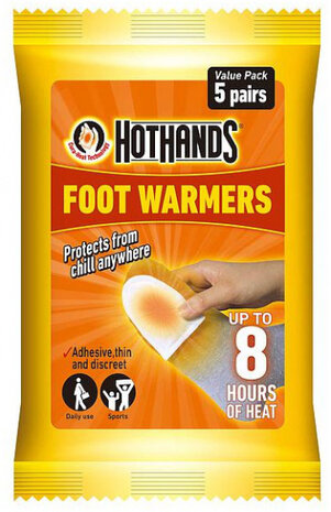 voetwarmers 10 cm oranje 10 stuks