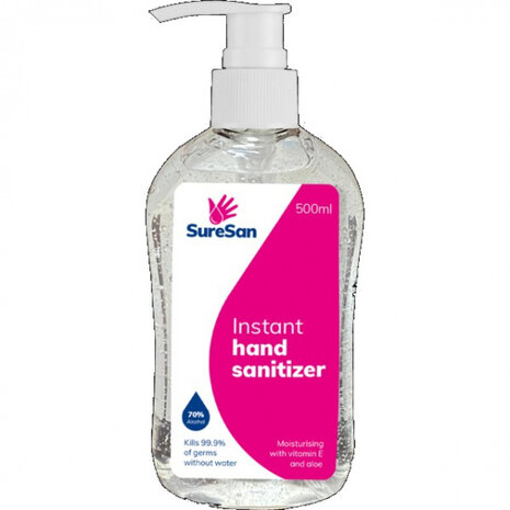 desinfecterende handgel 500 ml alcohol transparant