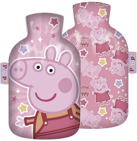 warmtekruik Peppa Pig 2 liter polyester roze