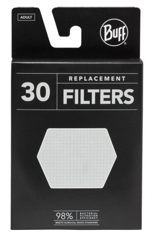 filters voor mondkapje katoen 3-laags wit 30 stuks