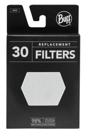 filters voor mondkapje junior katoen 3-laags wit 30 stuks