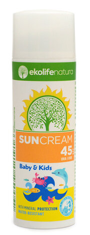 zonnebrandmelk Baby &amp; Kids 50 ml SPF 45 wit