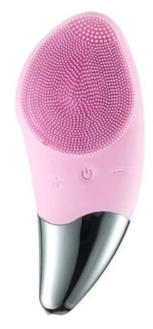 gezichtsborstel Facial 15 cm oplaadbaar siliconen roze