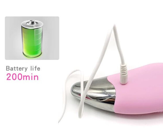 gezichtsborstel Facial 15 cm oplaadbaar siliconen roze