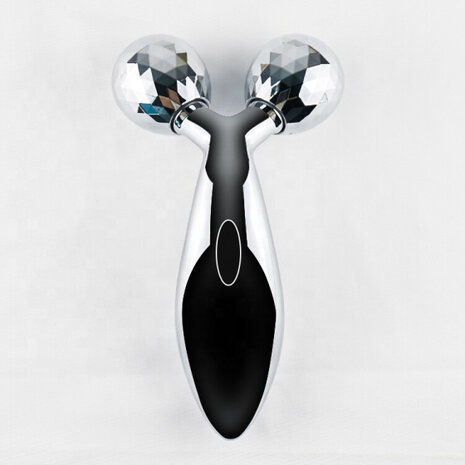 massageroller 3D 15 x 9 cm zilver