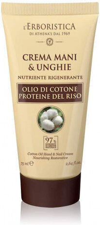 hand- en nagelcr&egrave;me Cotton 75 ml vegan wit