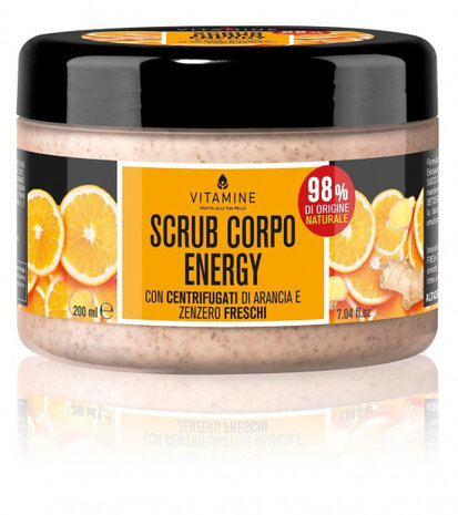 bodyscrub Energy 200 ml vegan oranje