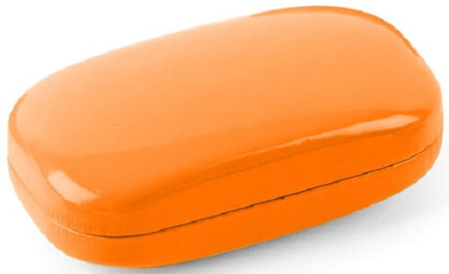 make-uptasje Mini&nbsp;Box 8,5 cm kunstleer oranje