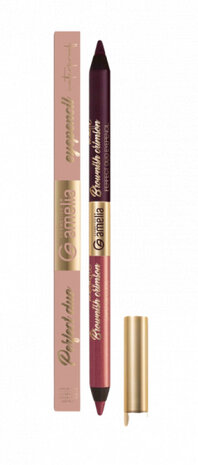 oogpotlood Duo Pencil matte/metallic rood