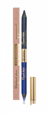 oogpotlood Duo Pencil matte/metallic blauw