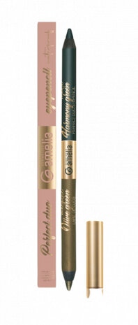 oogpotlood Duo Pencil matte/metallic groen