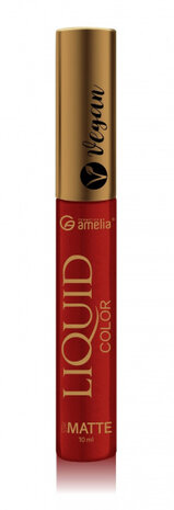 lipgloss Mat Vegan Koral dames 10 ml rood