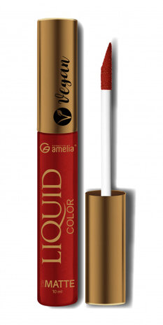 lipgloss Mat Vegan Koral dames 10 ml rood