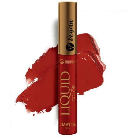 lipgloss Mat Vegan Koral dames 10 ml rood