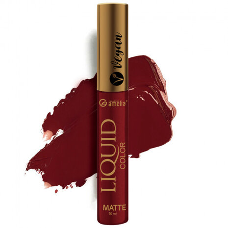 lipgloss Mat Vegan Cabernet dames 10 ml rood