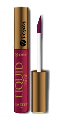 lipgloss Mat Vegan Plum dames 10 ml rood