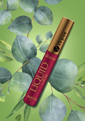 lipgloss Mat Vegan Plum dames 10 ml rood