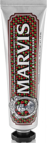 tandpasta Rhubarb 75 ml zilver/rood
