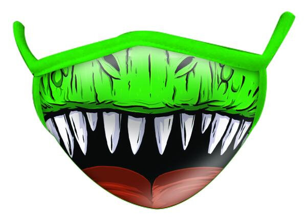 mondkapje Wild Smiles junior polykatoen groen