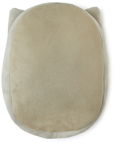 voetenwarmer kat polyester 37 x 30 cm grijs