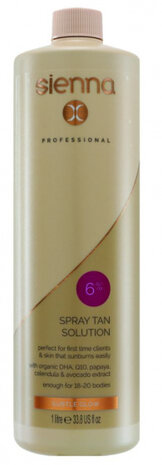 zelfbruiner Tanning Liquid 6% 1 liter vegan bruin