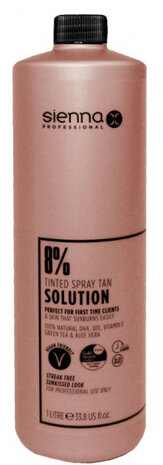zelfbruiner Tanning Liquid 8% 1 liter vegan bruin