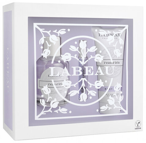 cadeauset L&#039;eau d&#039;iris dames 207,5 ml wit/paars 3-delig