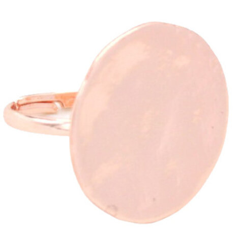 ring Otilia dames metaal ros&eacute;goud verstelbaar