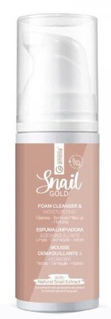 reinigingsmousse Snail Gold 220 ml vegan wit