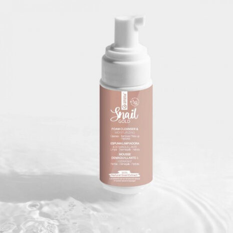 reinigingsmousse Snail Gold 220 ml vegan wit