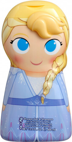 douchegel 2-in-1 Frozen II meisjes ijsblauw 400 ml